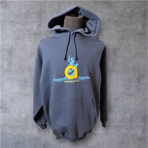 Akademiks  Hoodie with Blue and Yellow Graphic